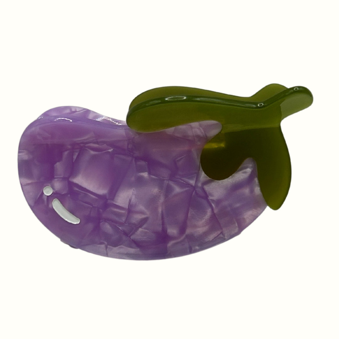 Eggplant Hair Clip